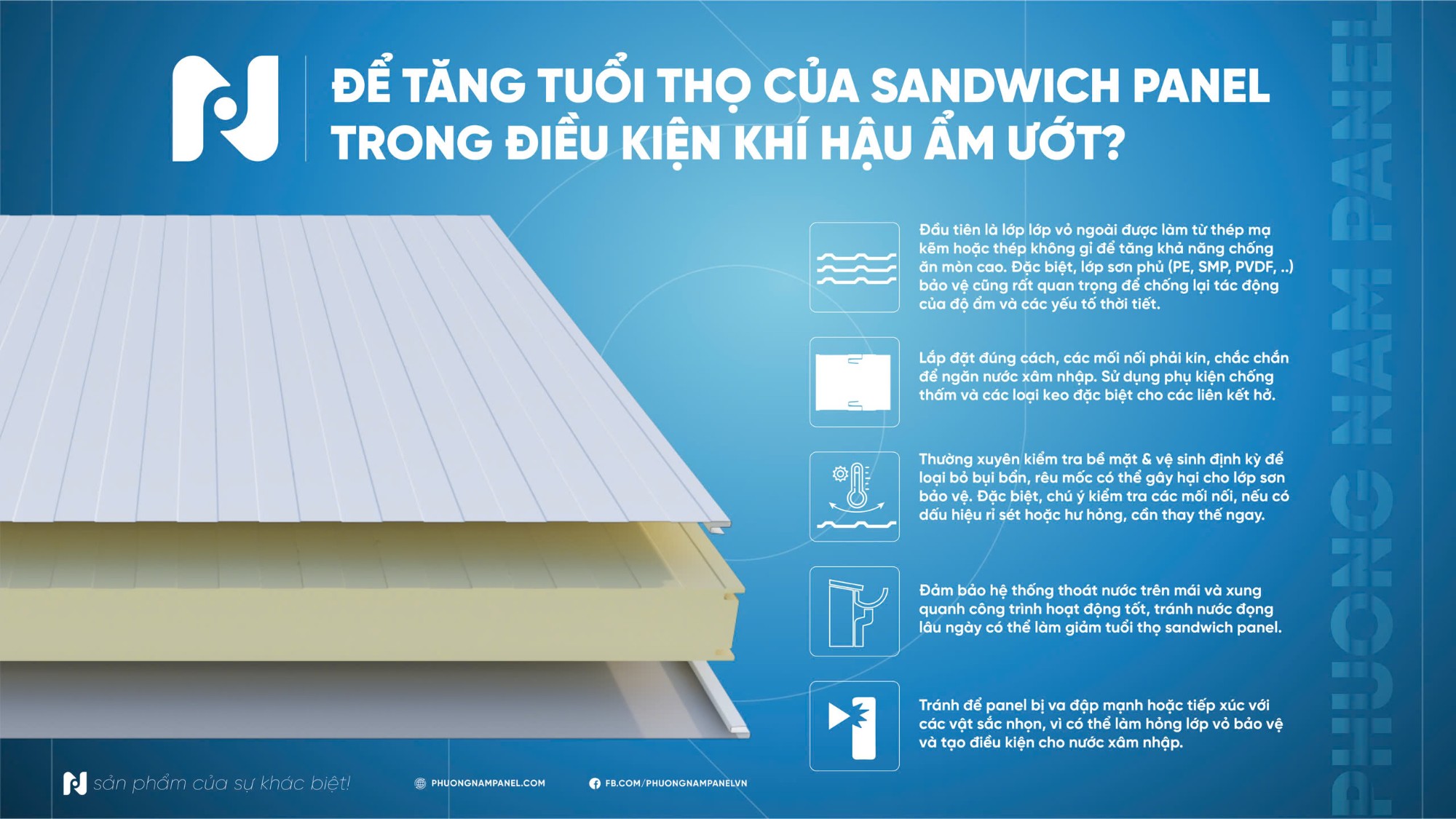 HOW TO EXTEND THE LIFESPAN OF SANDWICH PANELS IN HUMID CLIMATES?