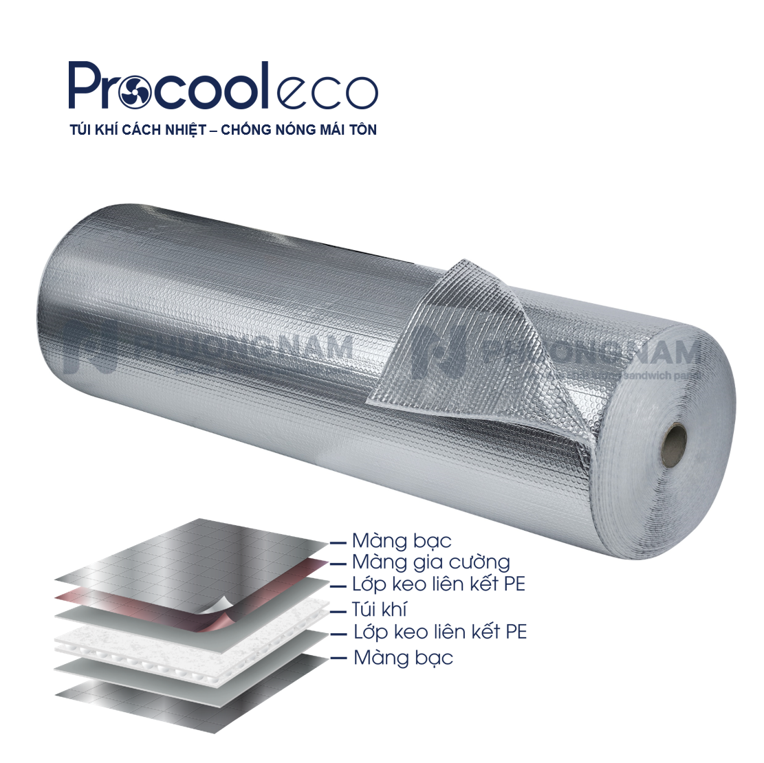Tấm cách nhiệt túi khí ProCool Eco - Chống nóng mái tôn